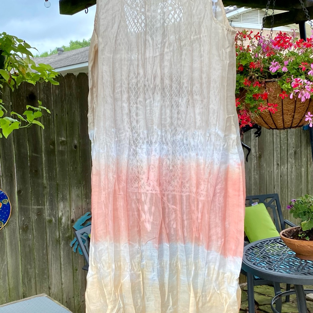 Chico Summer Cardigan, Pretty Ombr Color! Size 1 (M-L) Like New Condition.